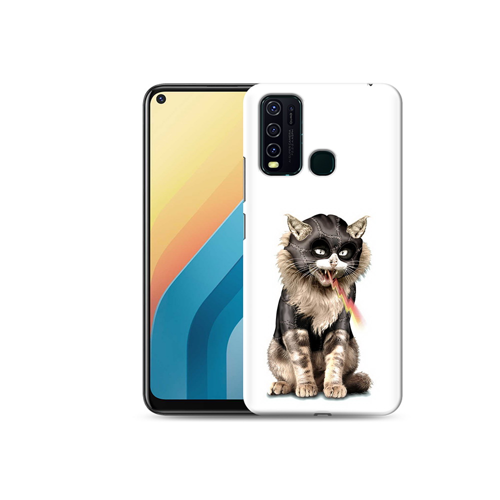 

Чехол MyPads Tocco для Vivo Y30 дьяволский кот (PT149334.437.341), Прозрачный, Tocco