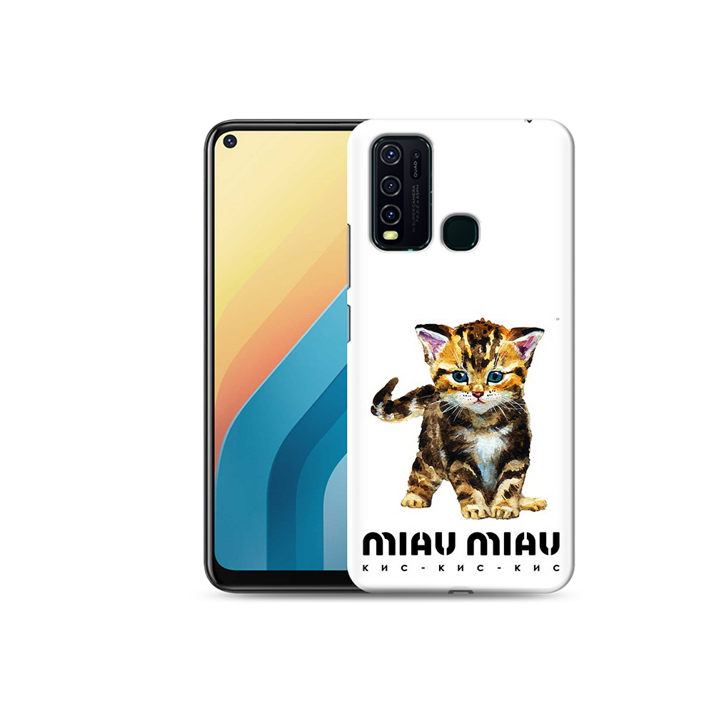 

Чехол MyPads Tocco для Vivo Y30 Бренд miau miau (PT149334.437.34), Прозрачный, Tocco