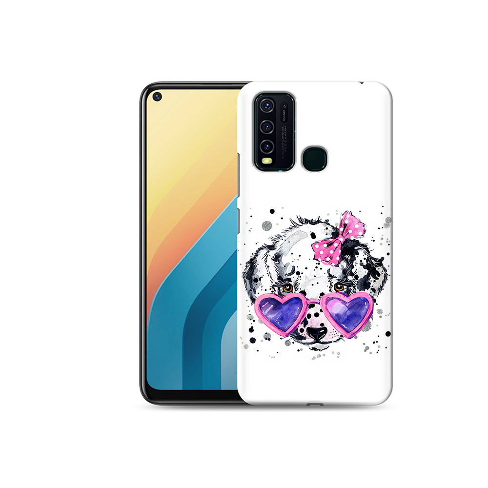 

Чехол MyPads Tocco для Vivo Y30 долматинец в очках (PT149334.437.337), Прозрачный, Tocco