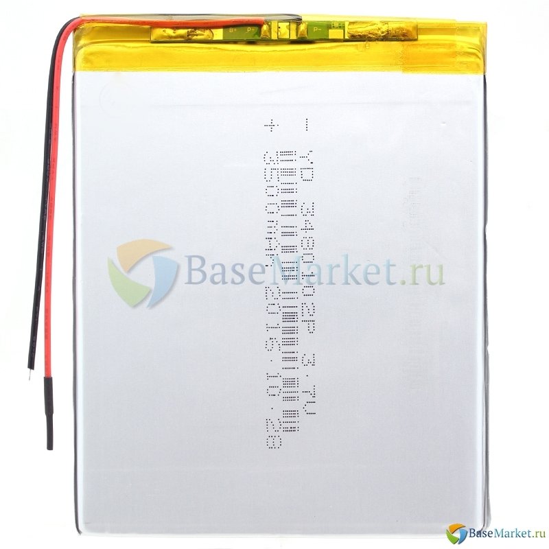 Аккумуляторная батарея универсальная 3480102p (3.4*80*102 mm) 3,7v Li-Pol 3500 mAh