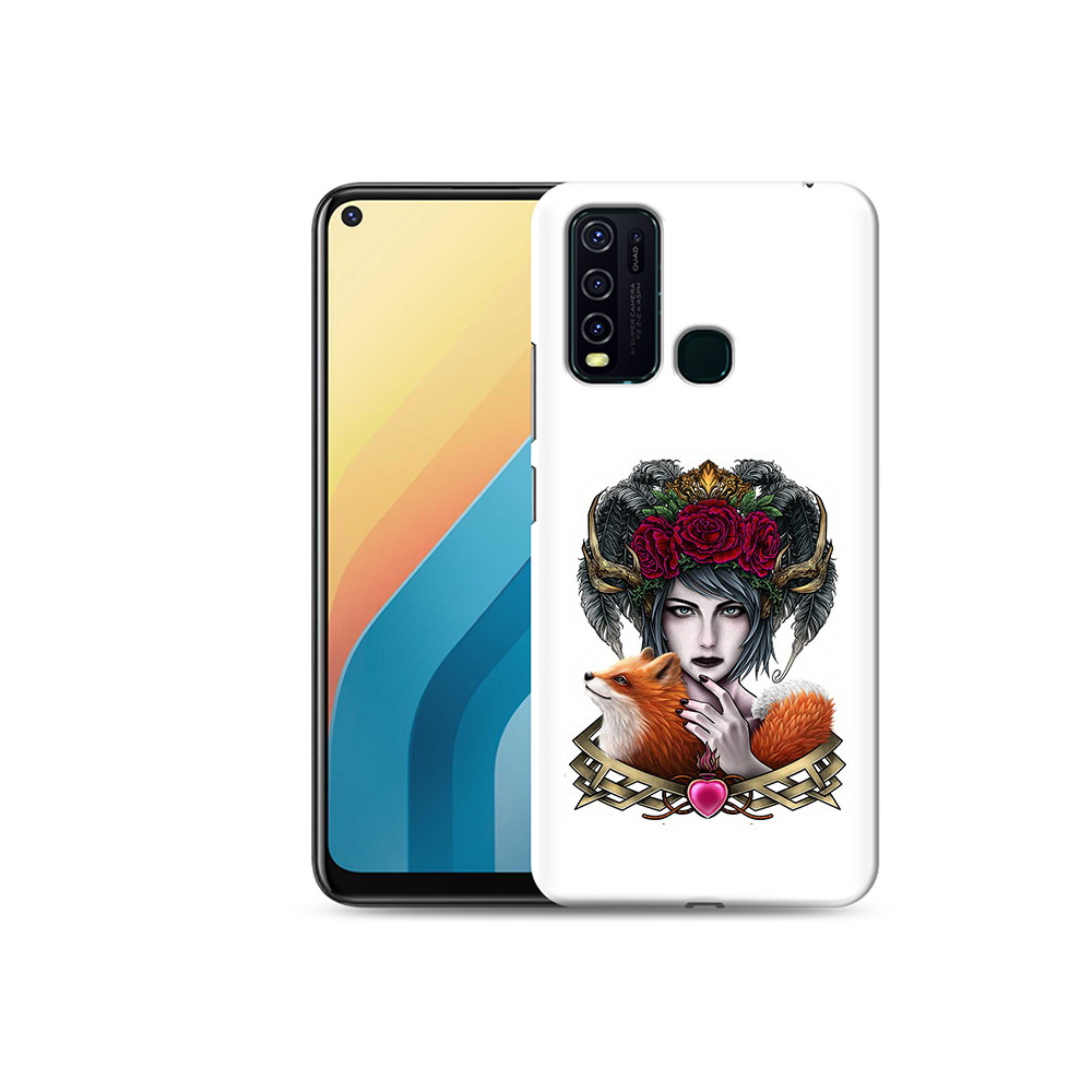 

Чехол MyPads Tocco для Vivo Y30 девушка с лисой (PT149334.437.314), Прозрачный, Tocco