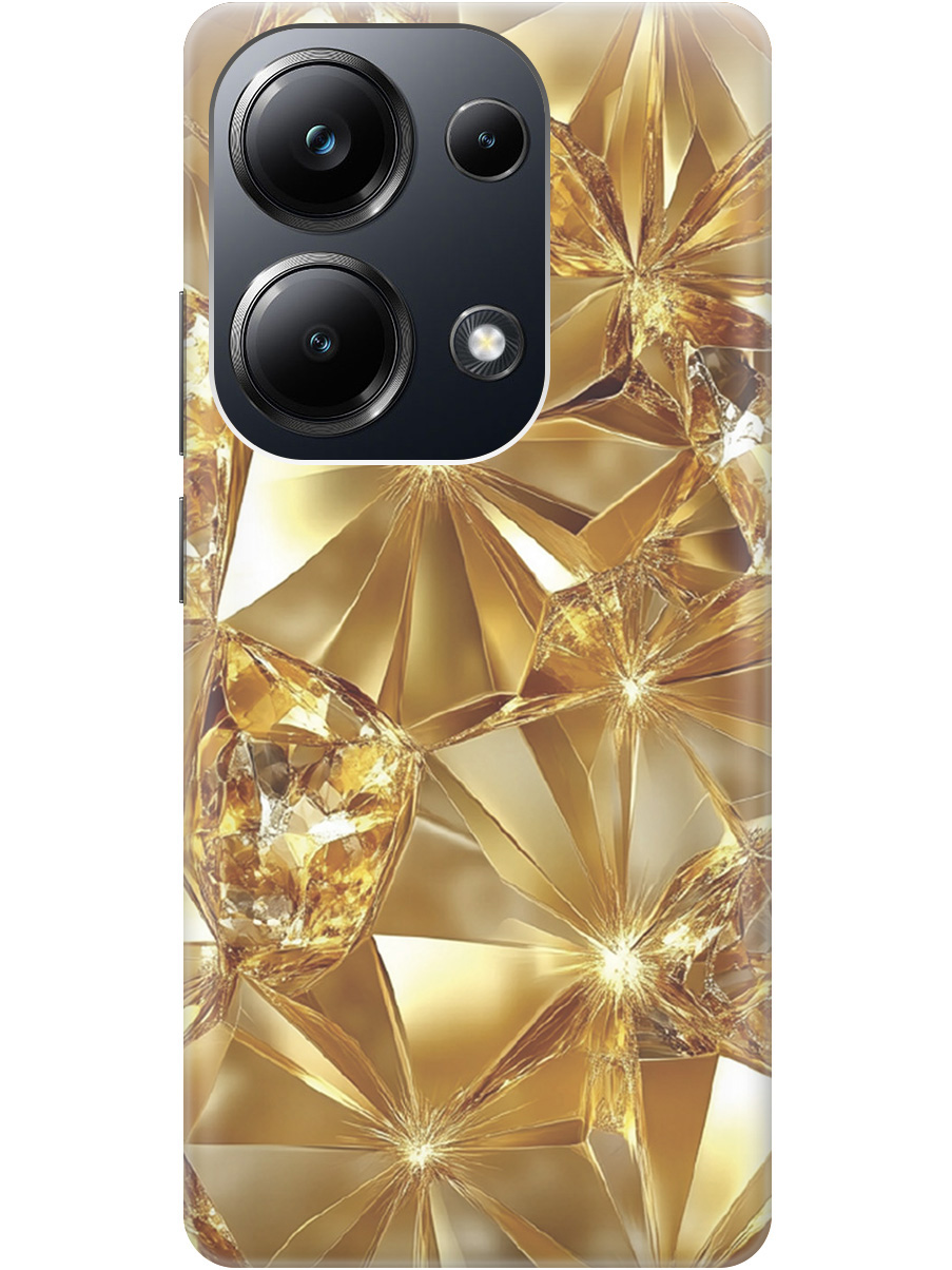 

Силиконовый чехол на Xiaomi Redmi Note 13 Pro 4G / Poco M6 Pro 4G с принтом 859535, Прозрачный;золотистый, 779826832