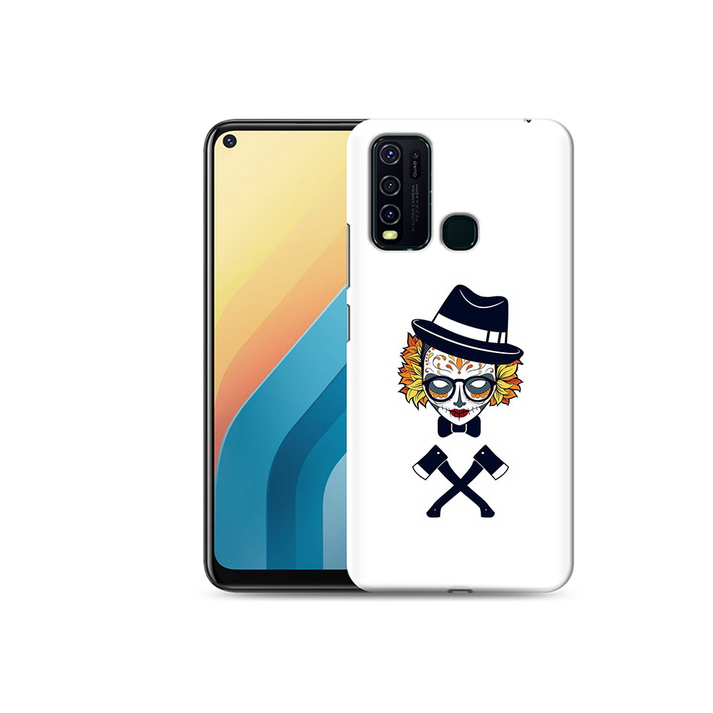 

Чехол MyPads Tocco для Vivo Y30 девушка в маске с топорами рисунок (PT149334.437.304), Прозрачный, Tocco