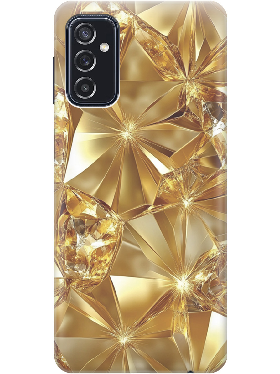 

Силиконовый чехол на Samsung Galaxy M52 5G с принтом "Желтый сапфир", Прозрачный;золотистый, 734082132