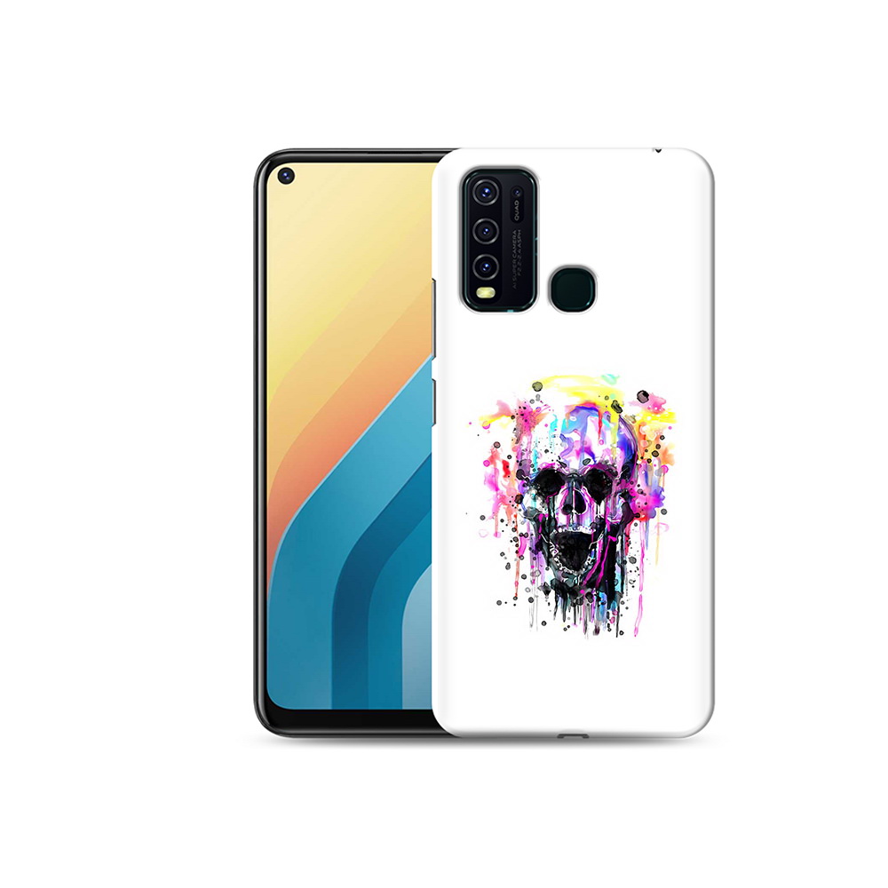 

Чехол MyPads Tocco для Vivo Y30 граффити череп (PT149334.437.298), Прозрачный, Tocco