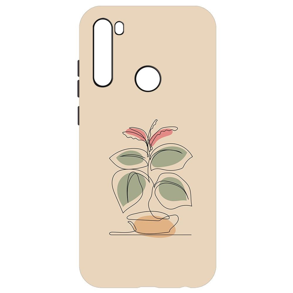

Чехол-накладка Krutoff Soft Case Цветок для Xiaomi Redmi Note 8T черный