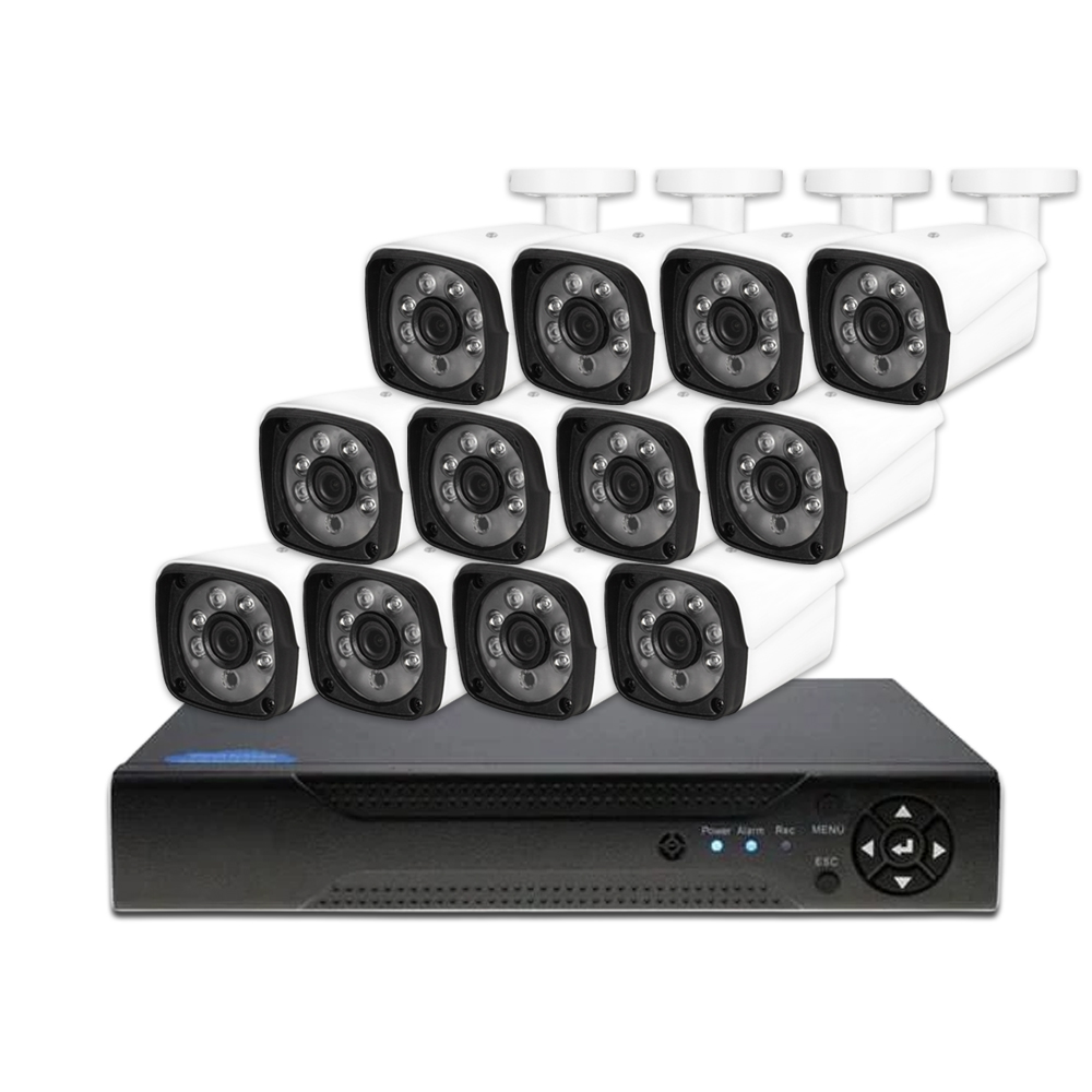 Комплект видеонаблюдения AHD Ps-Link KIT-C212HD 12 уличных 2Мп камер адаптер tp link tl pa4010pkit базовый комплект адаптеров powerline стандарта av500 av600 со встроенной розеткой