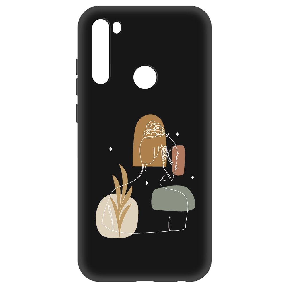 

Чехол-накладка Krutoff Soft Case Таинственность для Xiaomi Redmi Note 8T черный