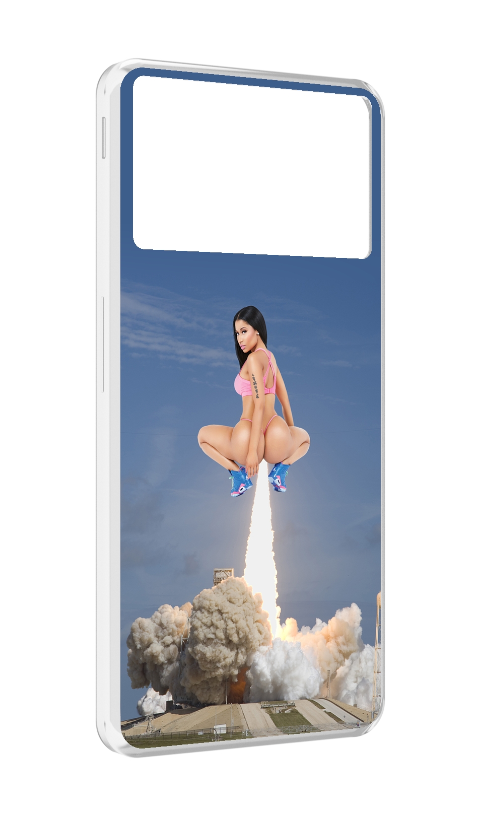 

Чехол MyPads ники-минаж-ракета детский для ZTE Nubia Z40S Pro, Прозрачный, Tocco