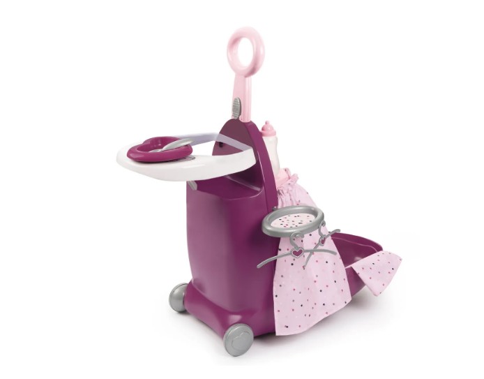 

Игровой набор Smoby Baby Nurse Кормление и купание 220346 3 в 1 фиолетовый, Baby Nurse