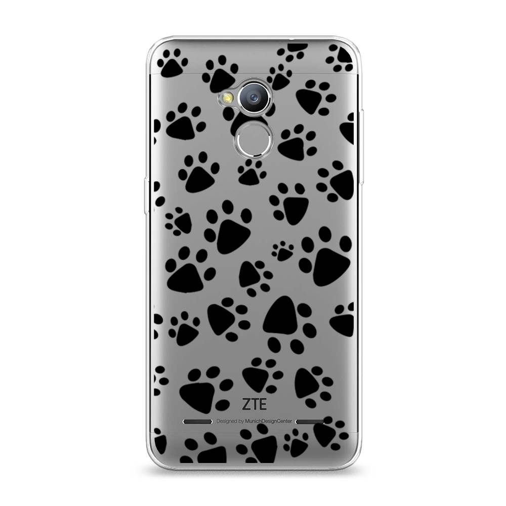 

Чехол Awog на ZTE Blade V7 Lite / ЗТЕ Блэйд V7 Lite "Лапки черные", 130450-2