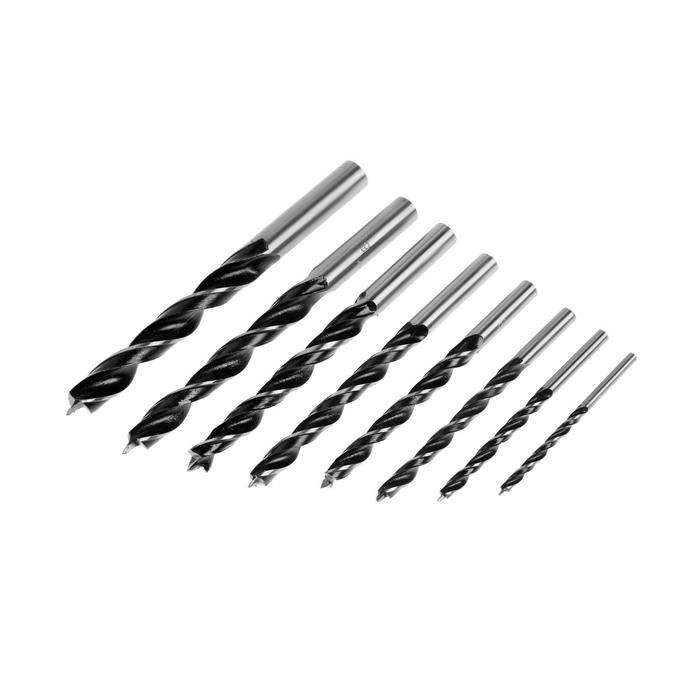 

Набор сверл по дереву ТУНДРА, цилиндрический хвостовик, 3-4-5-6-7-8-9-10 мм, 8 шт.