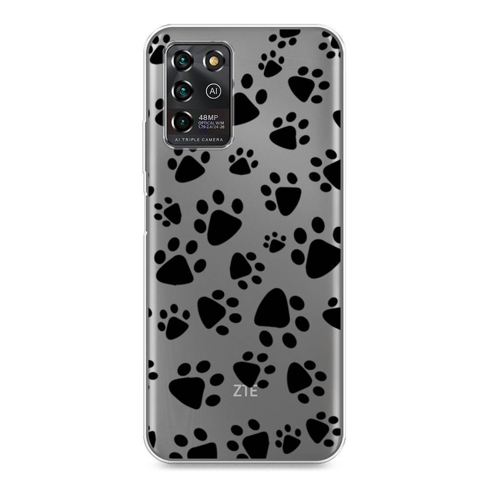 

Чехол Awog на ZTE Blade V30 Vita / ЗТЕ Блэйд V30 Vita "Лапки черные", Разноцветный, 135050-2