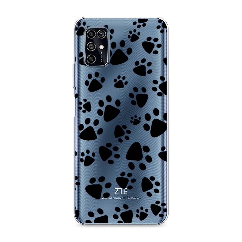 

Чехол Awog на ZTE Blade V2020 Smart / ЗТЕ Блэйд V2020 Smart "Лапки черные", Разноцветный, 133850-2