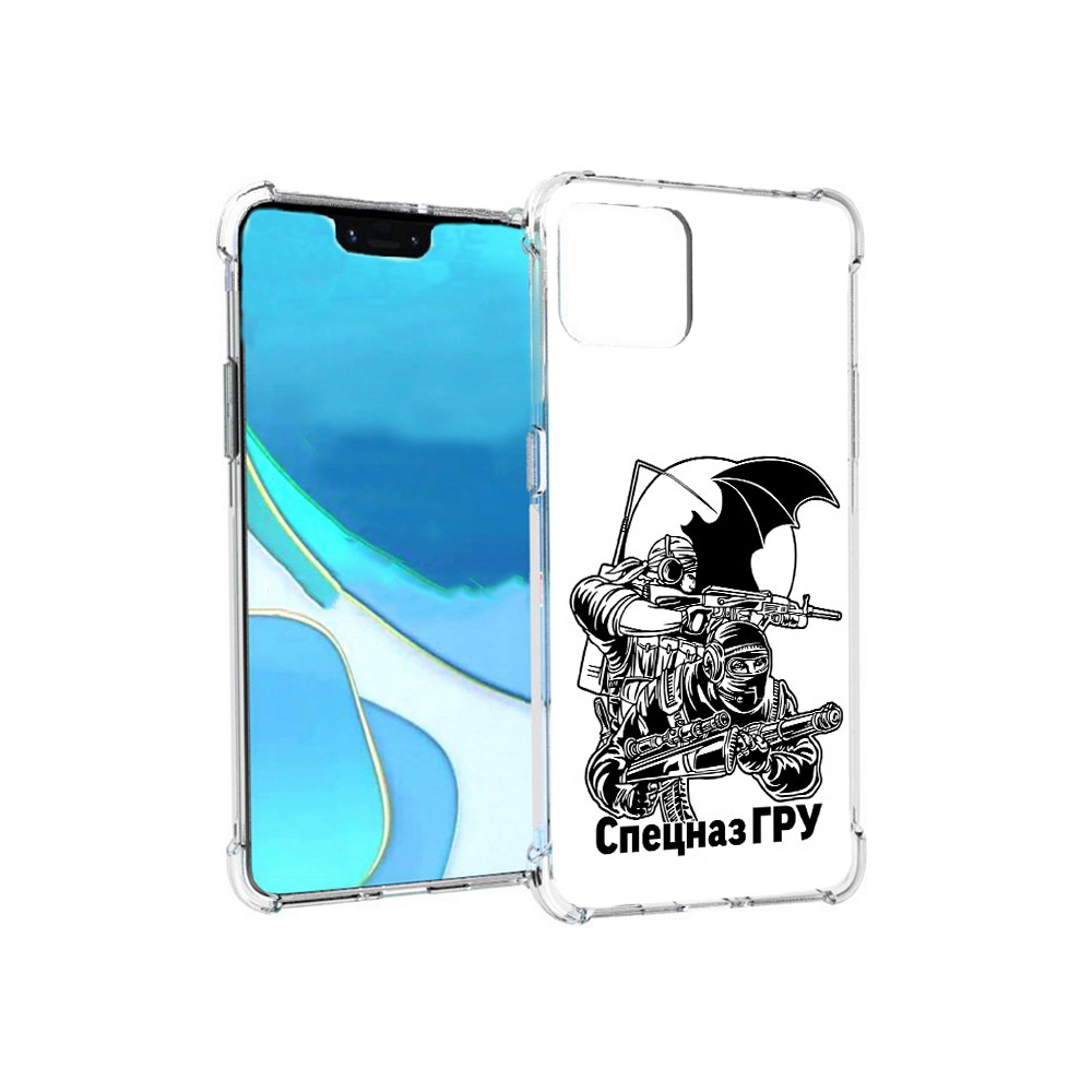 

Чехол MyPads Tocco для Google Pixel 4 XL спецназ гру, Прозрачный, Tocco