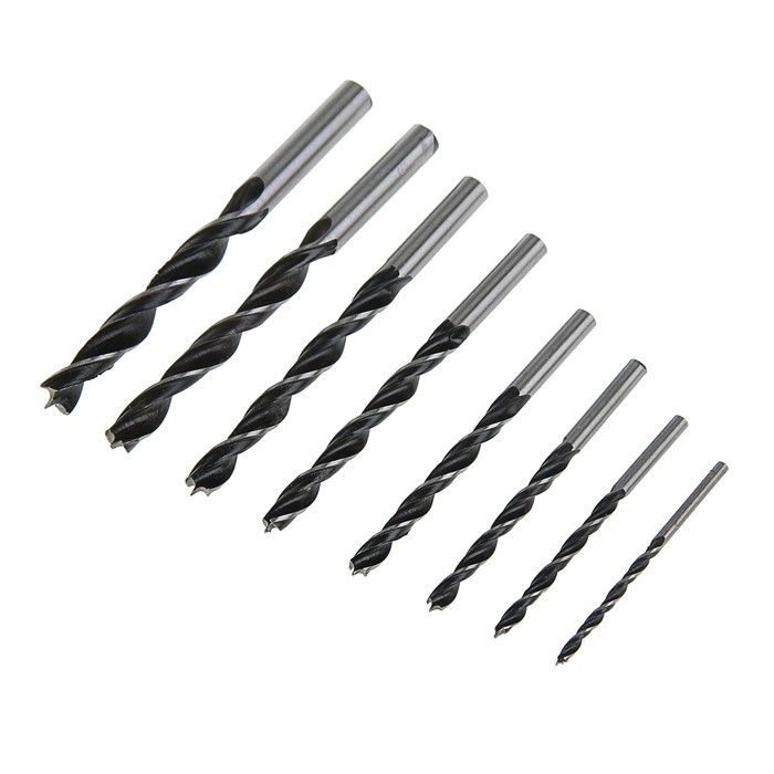 

Сверло по дереву спиральное Top Tools, 3 -10 мм, набор 8 шт.