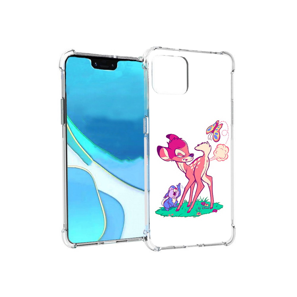 

Чехол MyPads Tocco для Google Pixel 4 XL смешной олененок, Прозрачный, Tocco