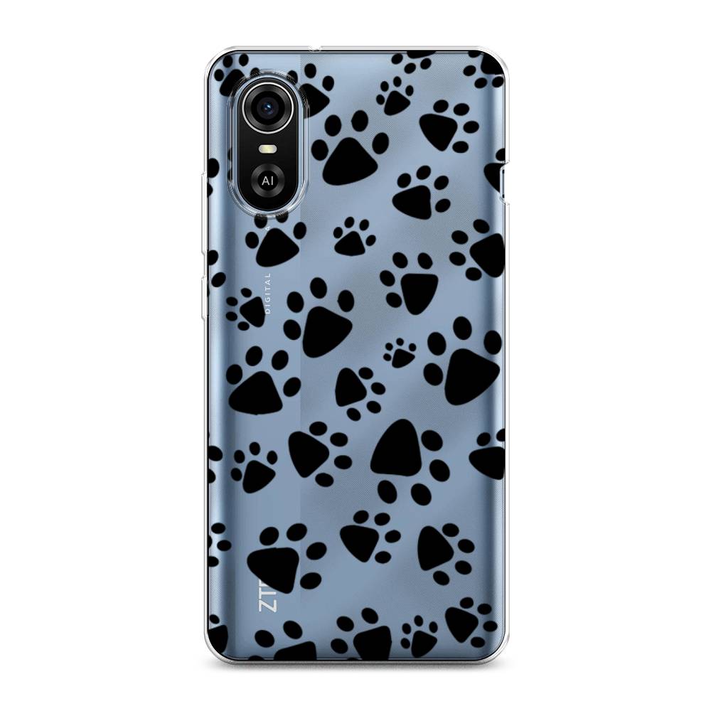

Чехол Awog на ZTE Blade A31 Plus / ЗТЕ Блэйд A31 Plus "Лапки черные", Разноцветный, 135750-2