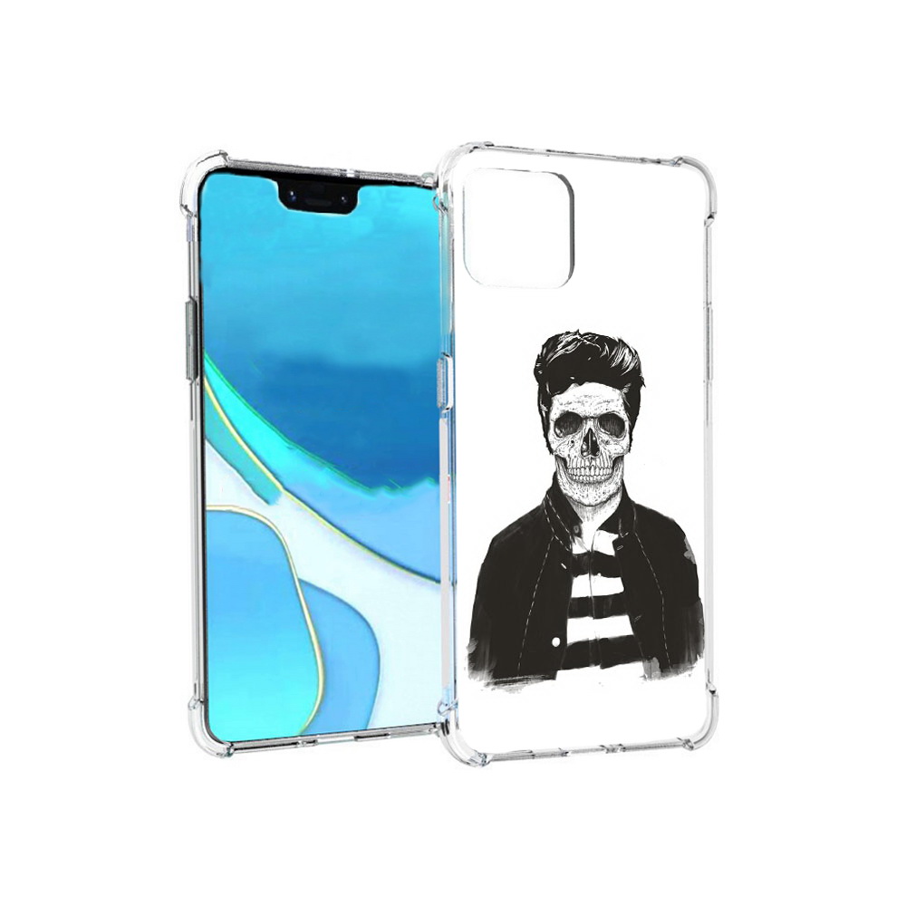 

Чехол MyPads Tocco для Google Pixel 4 XL скелет, Прозрачный, Tocco