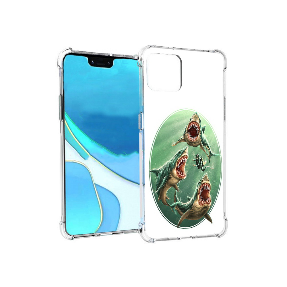 

Чехол MyPads Tocco для Google Pixel 4 XL синяя бездна, Прозрачный, Tocco