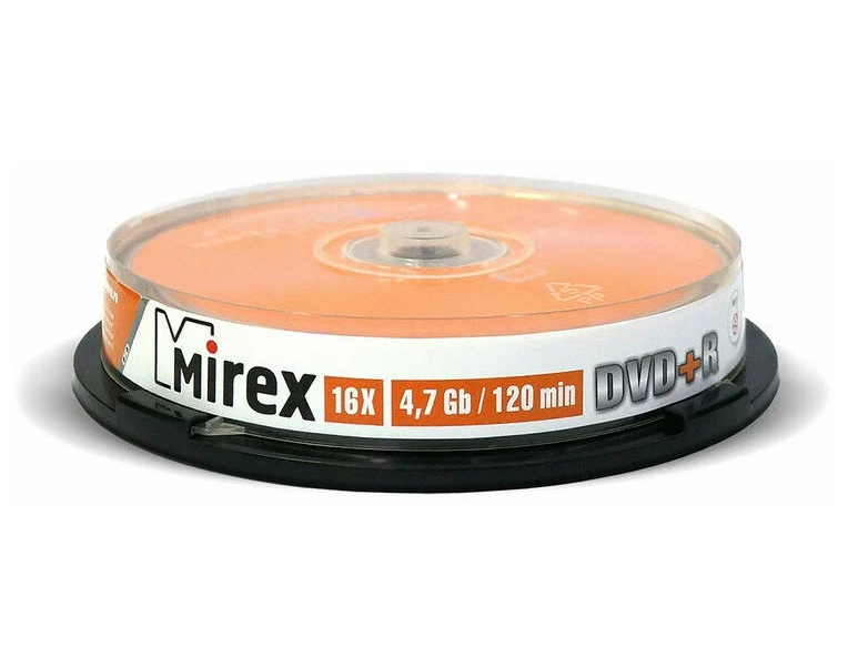 

Диск dvd+r MIREX UL130013A1L 10шт., UL130013A1L