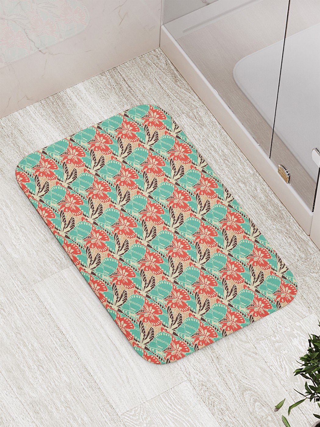 

Коврик противоскользящий для ванной, сауны, бассейна, 77х52 см bath_58325 JoyArty