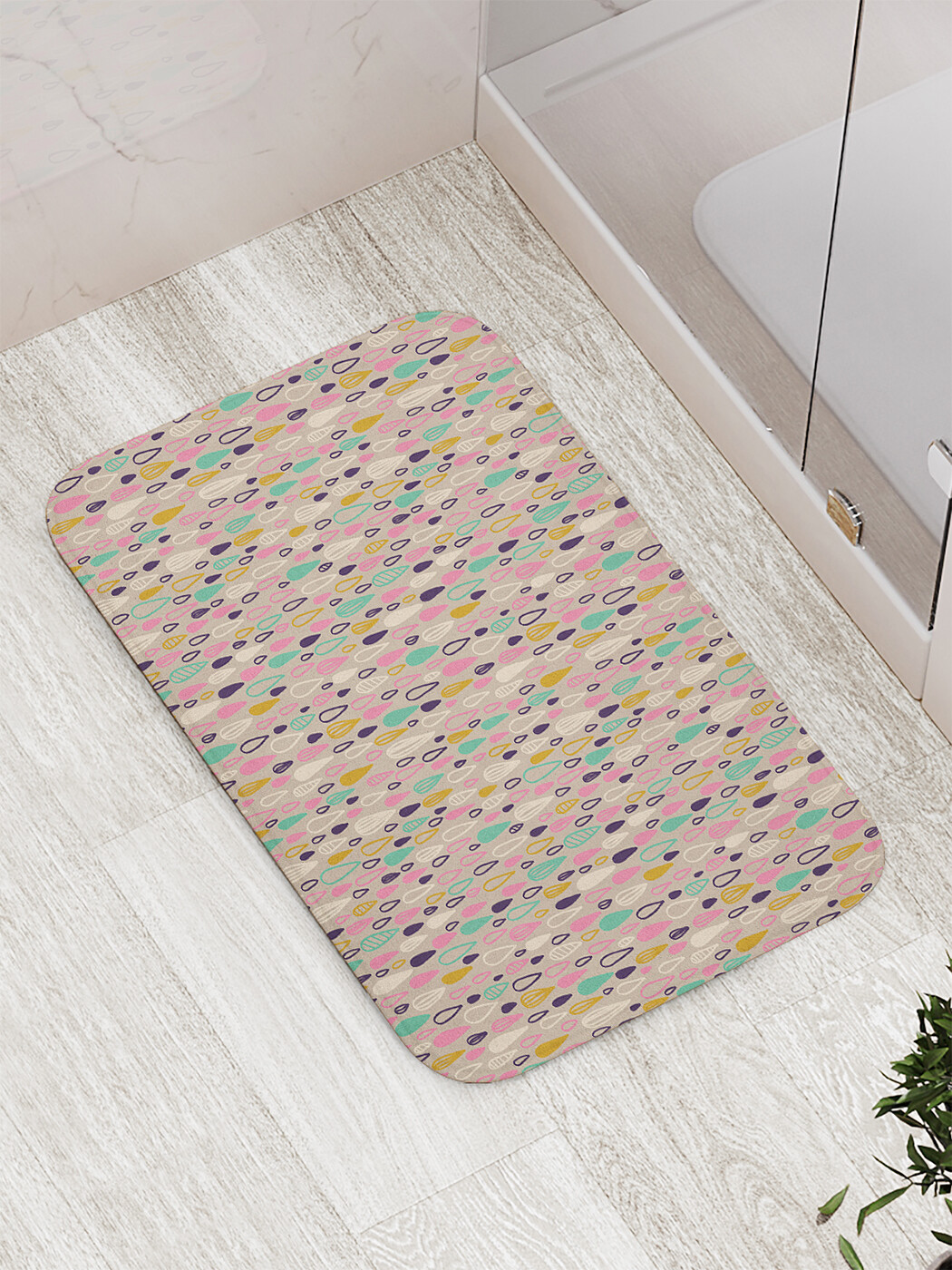 

Коврик противоскользящий для ванной, сауны, бассейна, 77х52 см bath_58309 JoyArty