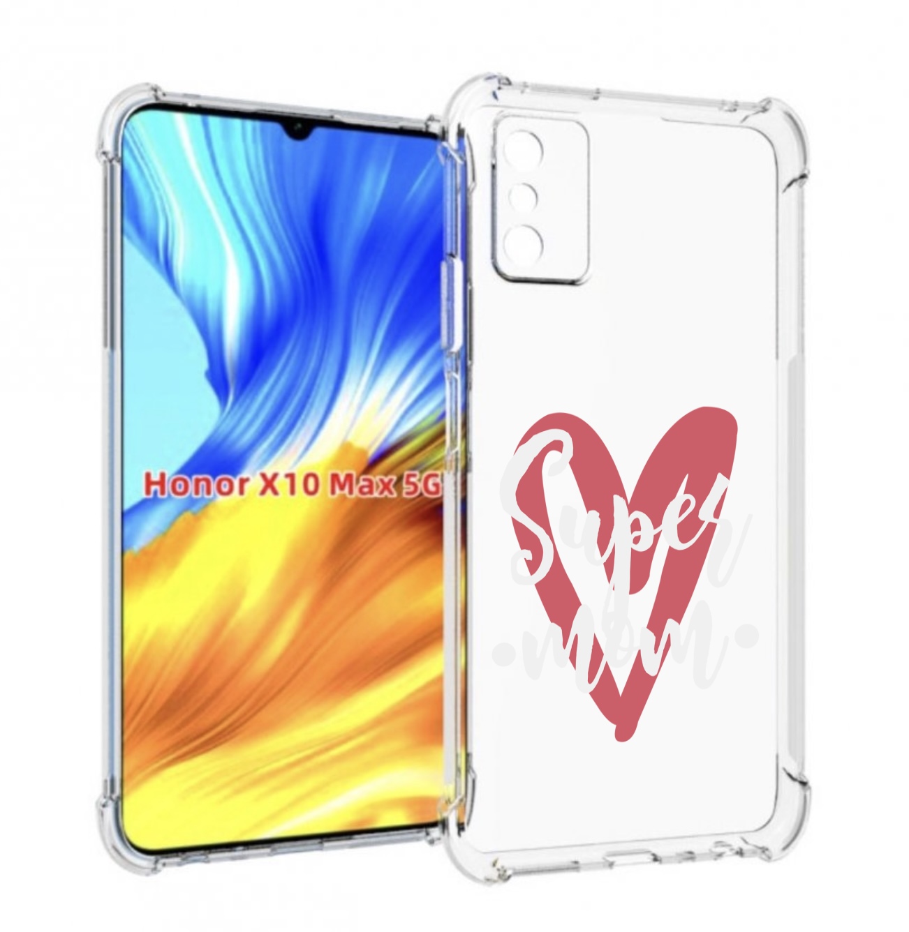 

Чехол MyPads супер-мать для Honor X10 Max, Прозрачный, Tocco