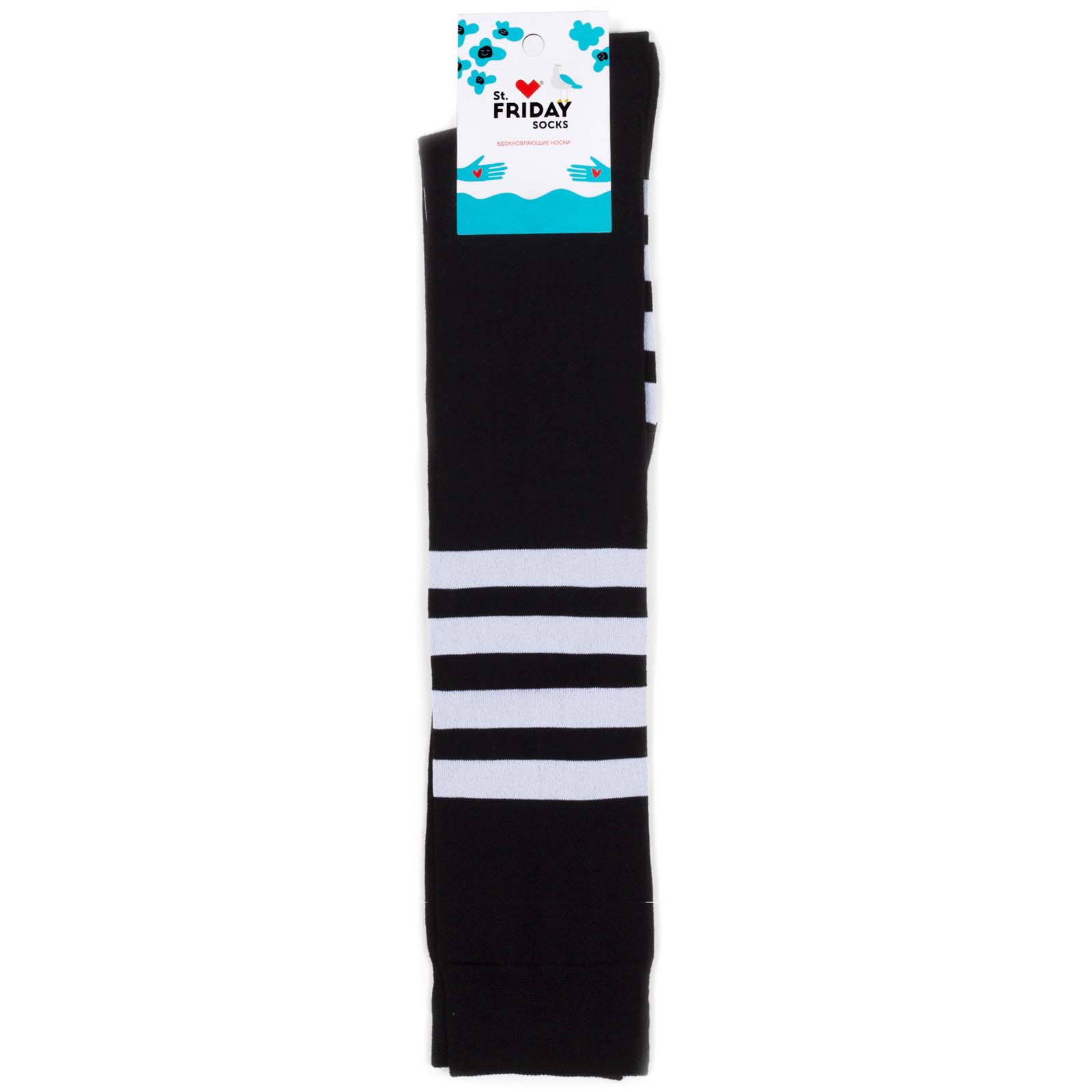

Гольфы унисекс St. Friday Socks Ассиметричные черные 34-37, Черный, Ассиметричные