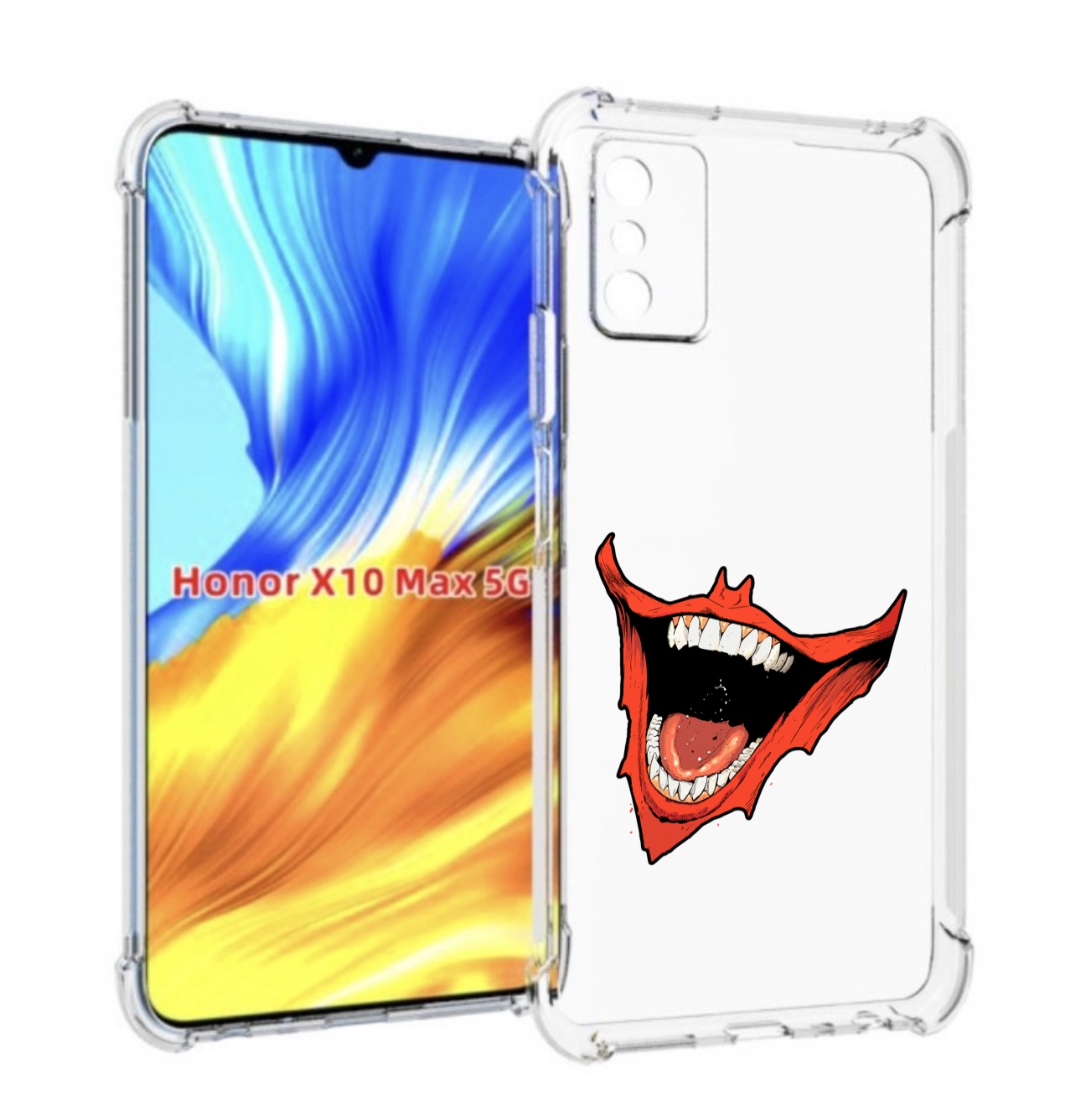 

Чехол MyPads страшная-улыбка для Honor X10 Max, Прозрачный, Tocco