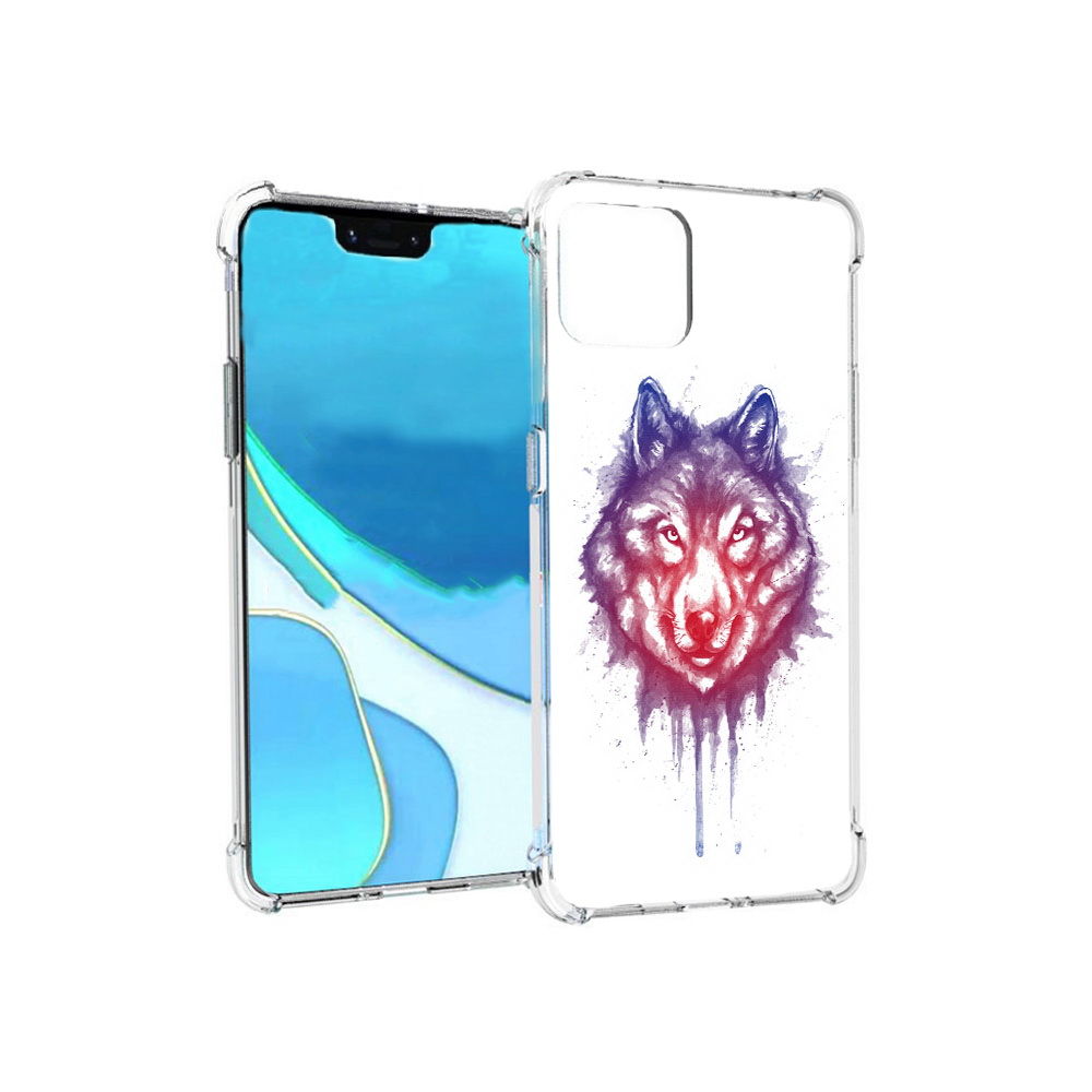 

Чехол MyPads Tocco для Google Pixel 4 XL пушистый волк, Прозрачный, Tocco