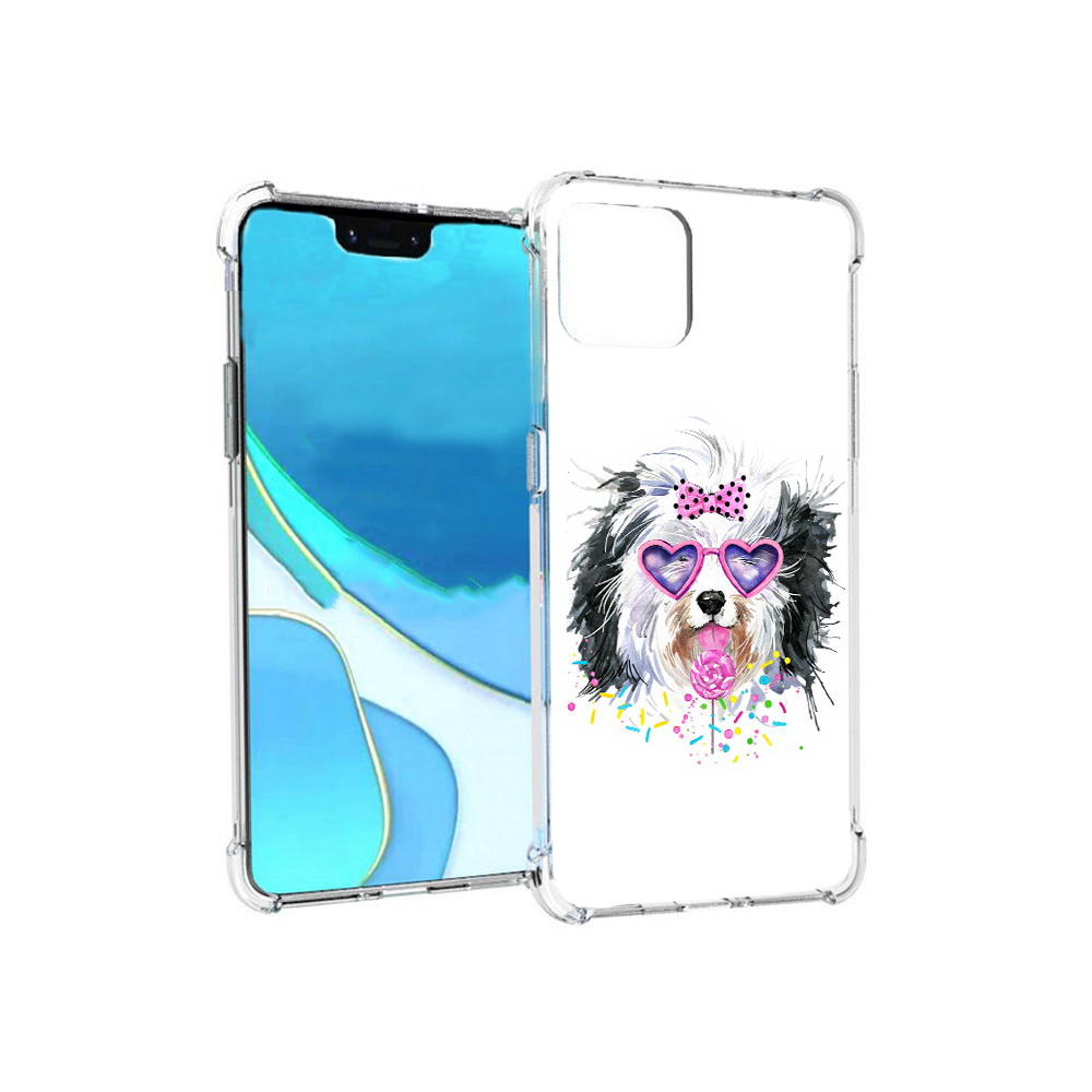 

Чехол MyPads Tocco для Google Pixel 4 XL пушистик, Прозрачный, Tocco