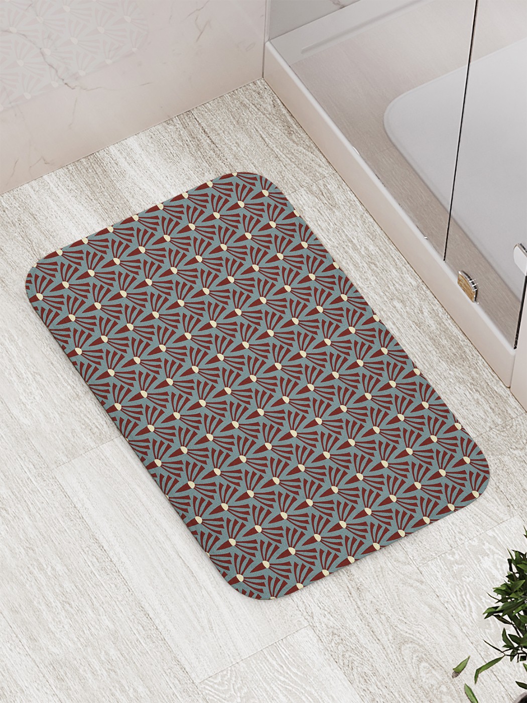 

Коврик противоскользящий для ванной, сауны, бассейна, 77х52 см bath_58263 JoyArty
