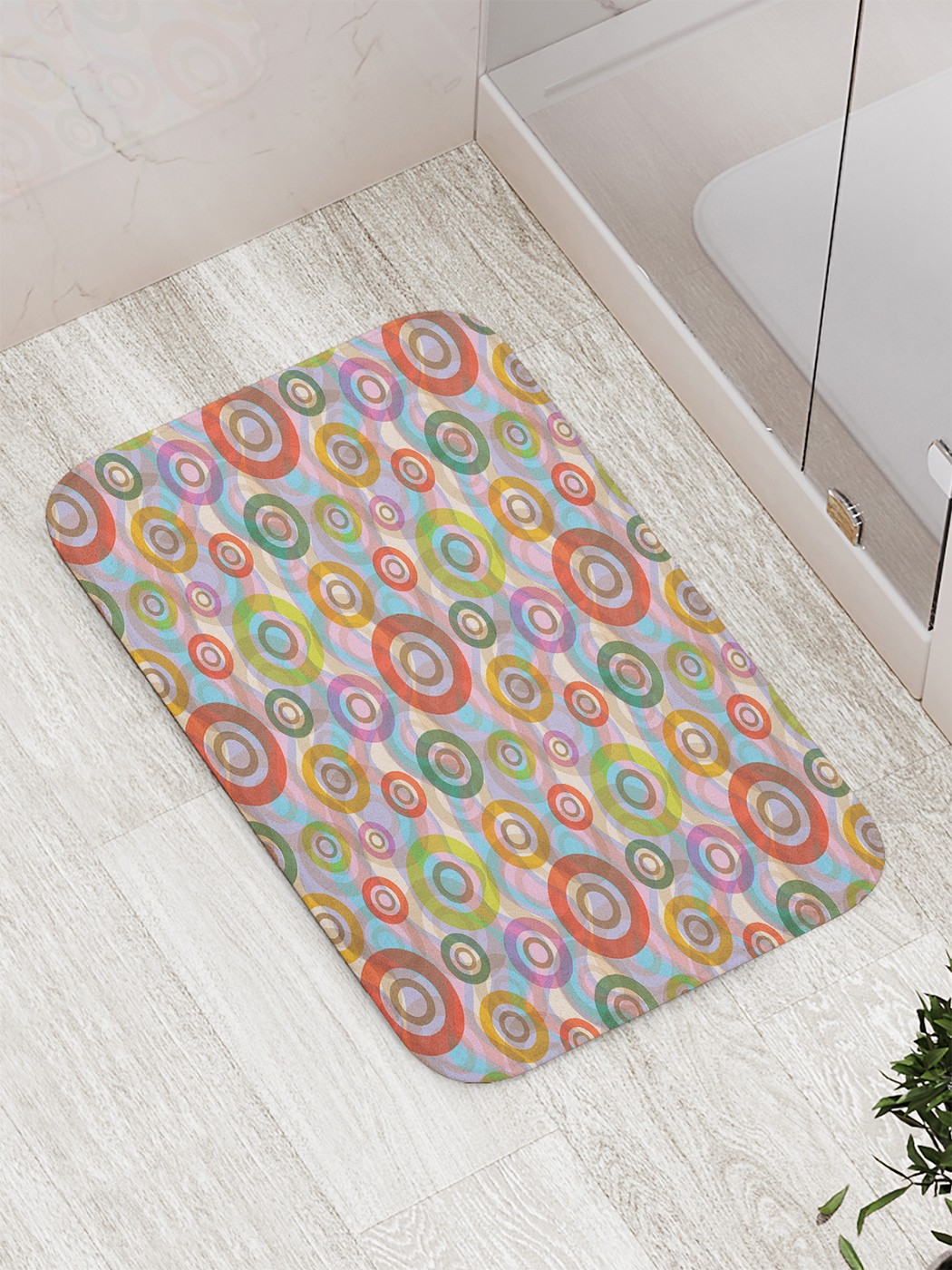 

Коврик противоскользящий для ванной, сауны, бассейна, 77х52 см bath_58259 JoyArty