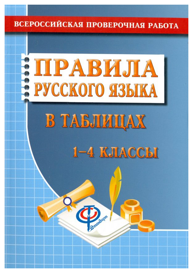 фото Правила русского языка в таблицах. 1-4 классы стандарт