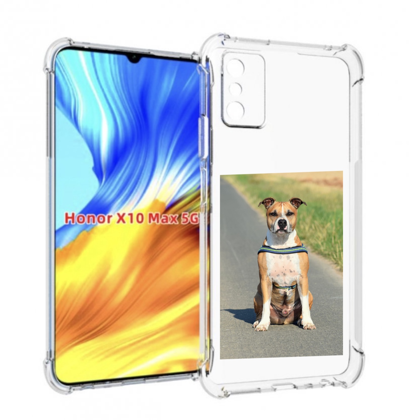

Чехол MyPads стаффорд терьер для Honor X10 Max, Прозрачный, Tocco