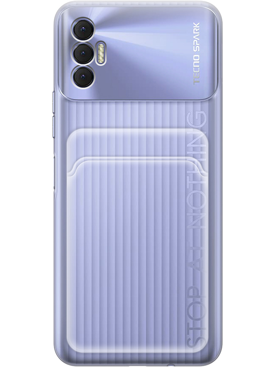 

Силиконовый чехол на Tecno Spark 8P прозрачный, 20012061