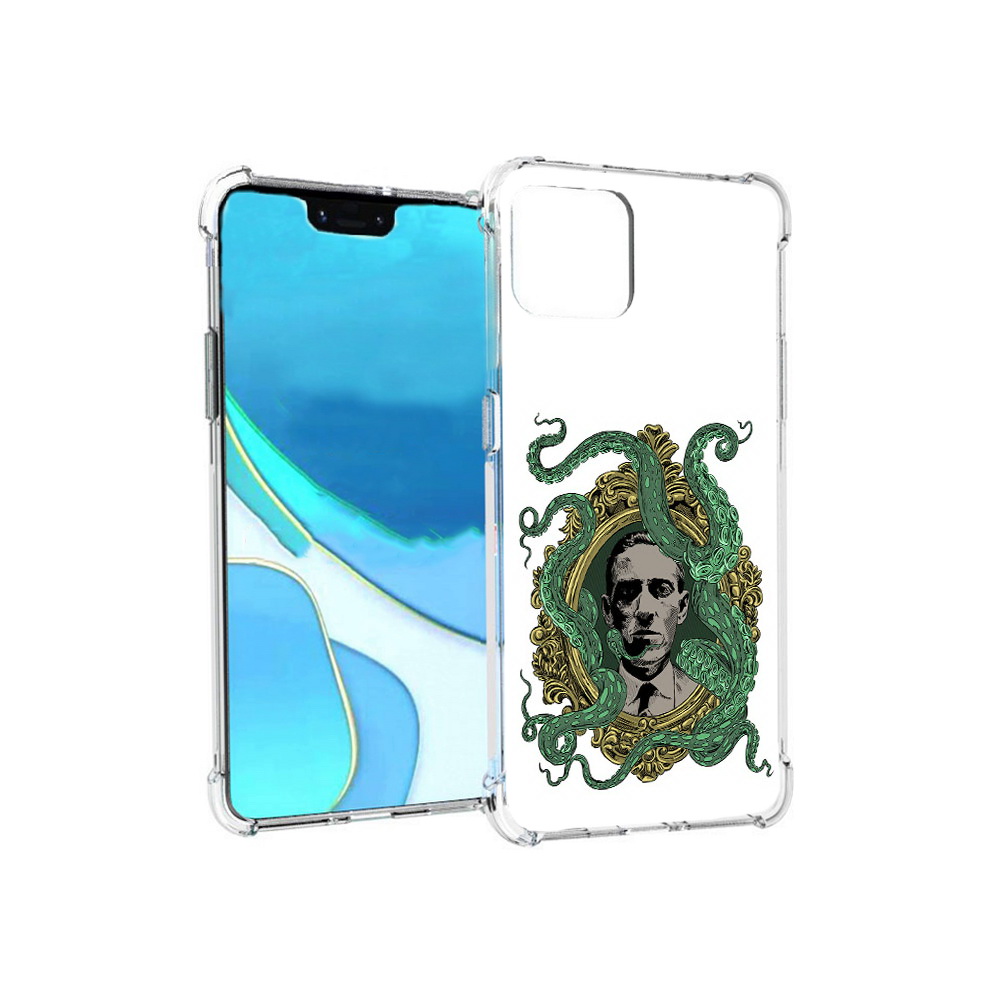 

Чехол MyPads Tocco для Google Pixel 4 XL портрет с кракеном, Прозрачный, Tocco