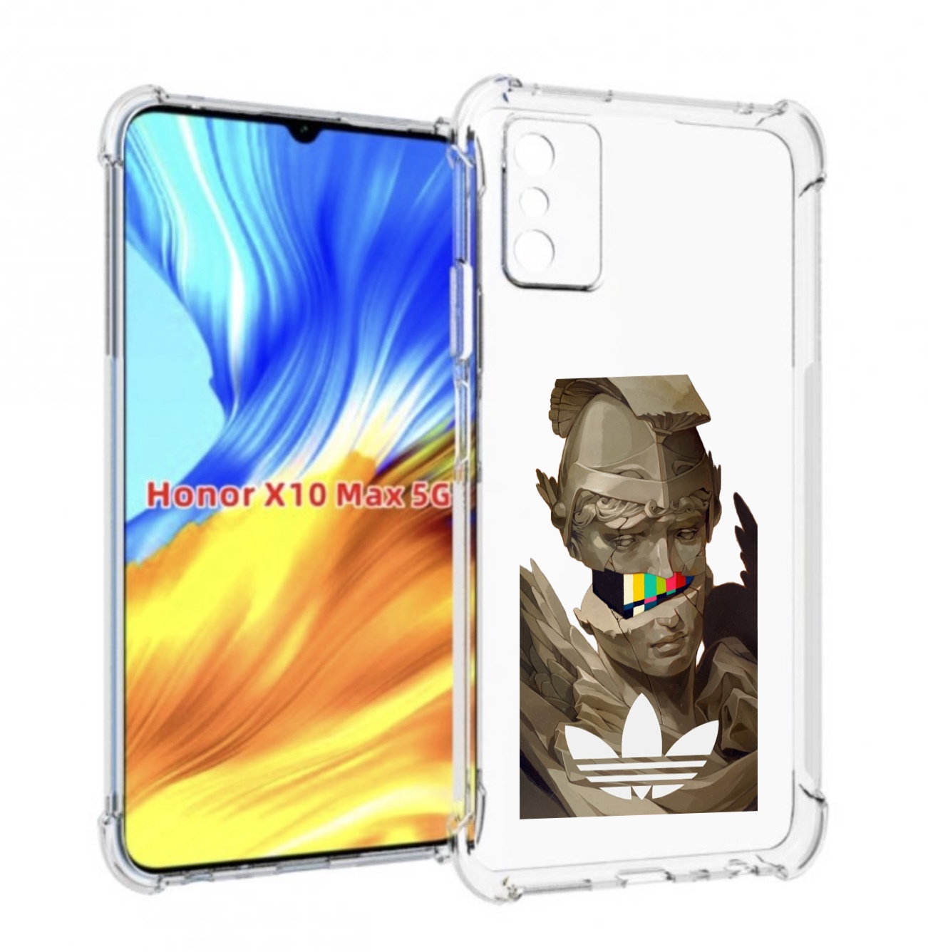 

Чехол MyPads статуя-адидас для Honor X10 Max, Прозрачный, Tocco