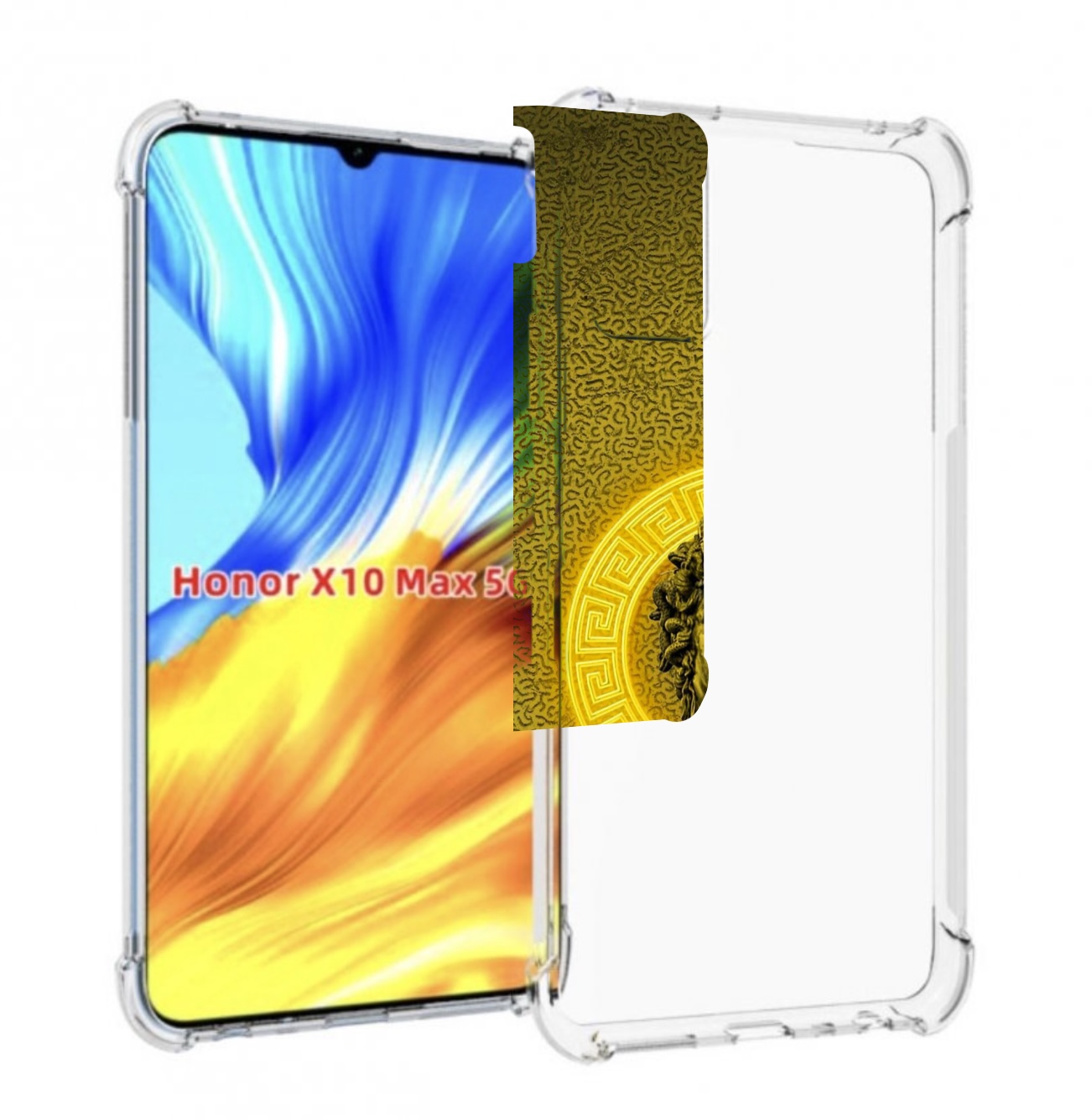 

Чехол MyPads статуя версачи для Honor X10 Max, Прозрачный, Tocco