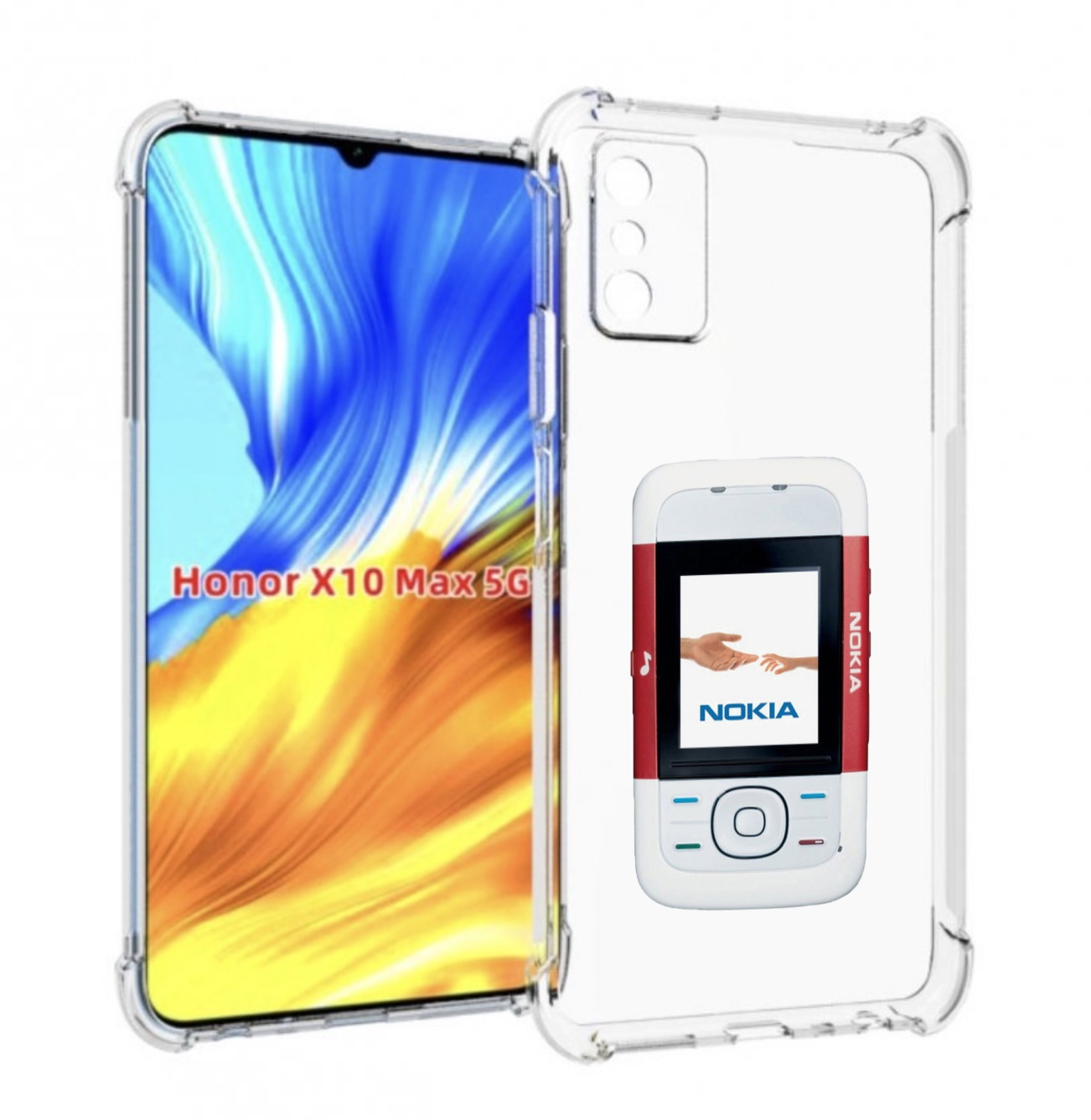 

Чехол MyPads старая нокия для Honor X10 Max, Прозрачный, Tocco