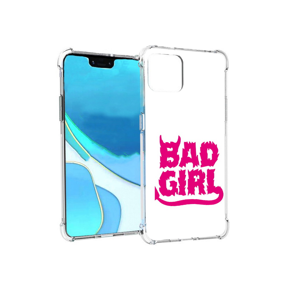 

Чехол MyPads Tocco для Google Pixel 4 XL плохая девочка, Прозрачный, Tocco