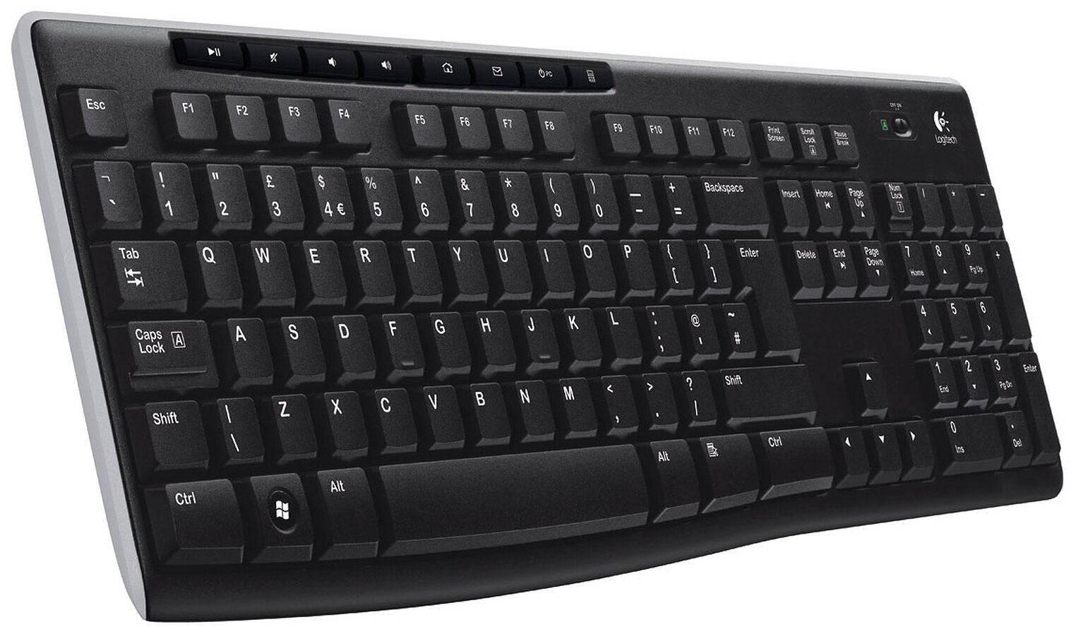 

Беспроводная игровая клавиатура Logitech K270 Black (920-003757), K270