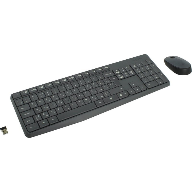 Набор клавиатура+мышь Logitech MK235 (920-007948) черный