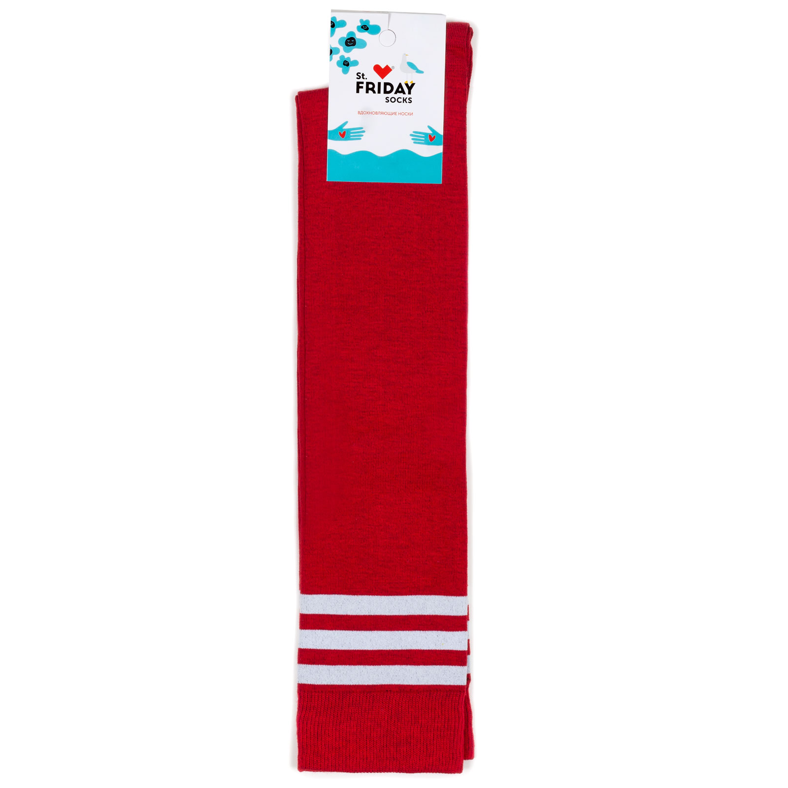 

Гольфы унисекс St. Friday Socks Классические красные 38-41, Красный, Классические