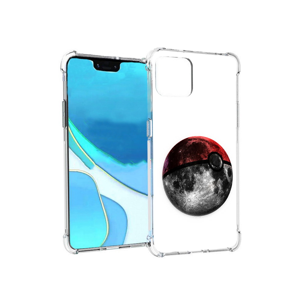 

Чехол MyPads Tocco для Google Pixel 4 XL планета покебол, Прозрачный, Tocco