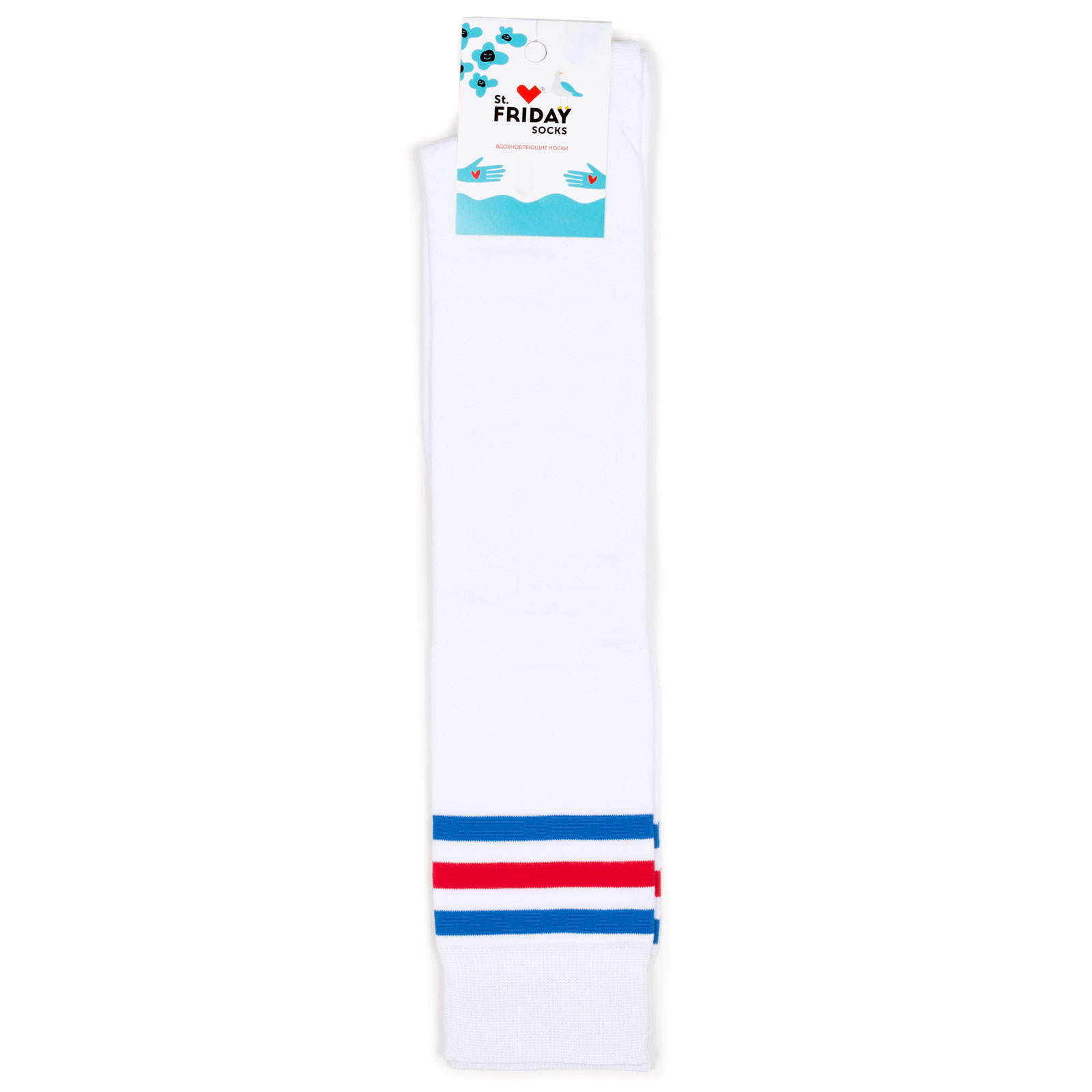 

Гольфы унисекс St. Friday Socks Классические белые, Белый, Классические
