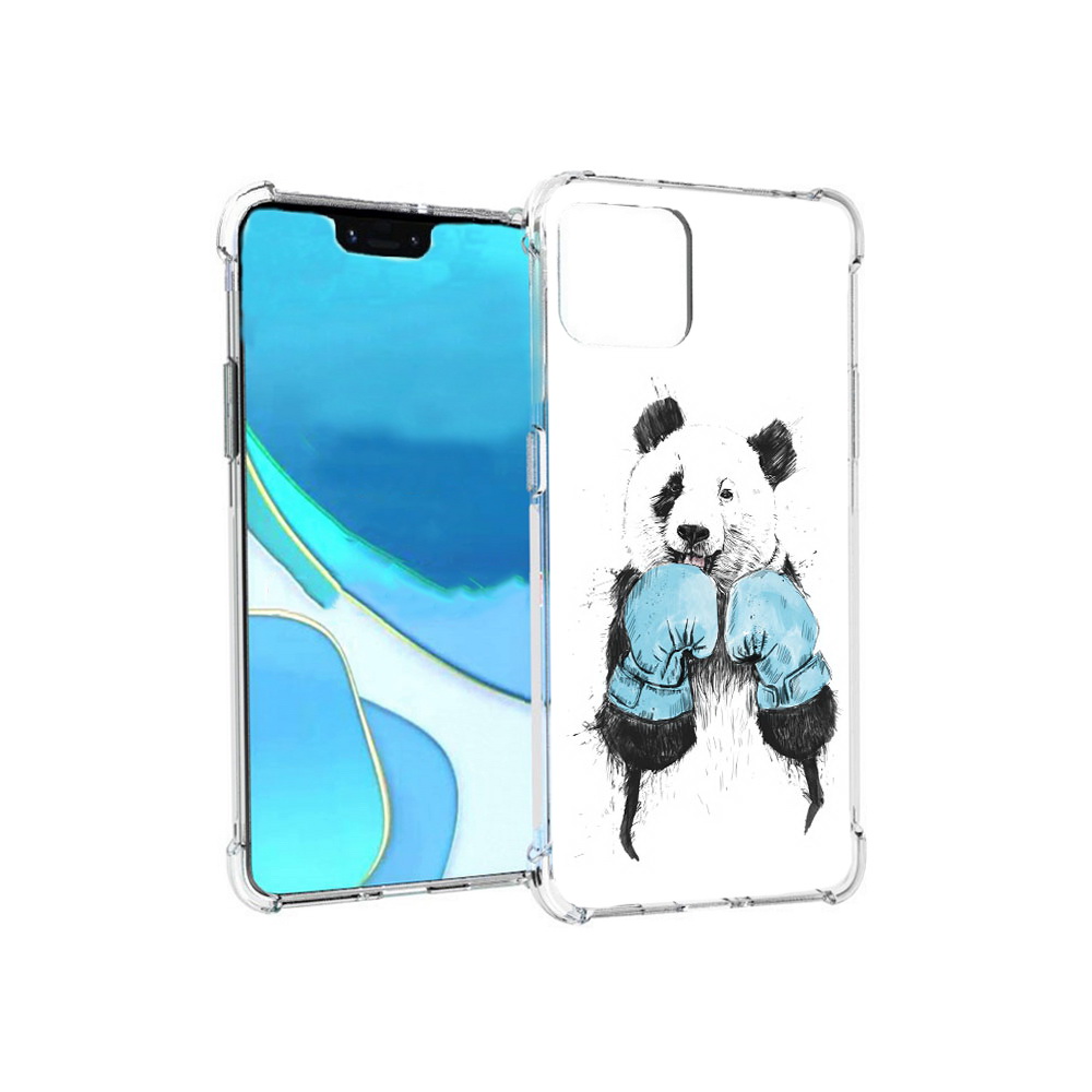 

Чехол MyPads Tocco для Google Pixel 4 XL панда боксер, Прозрачный, Tocco
