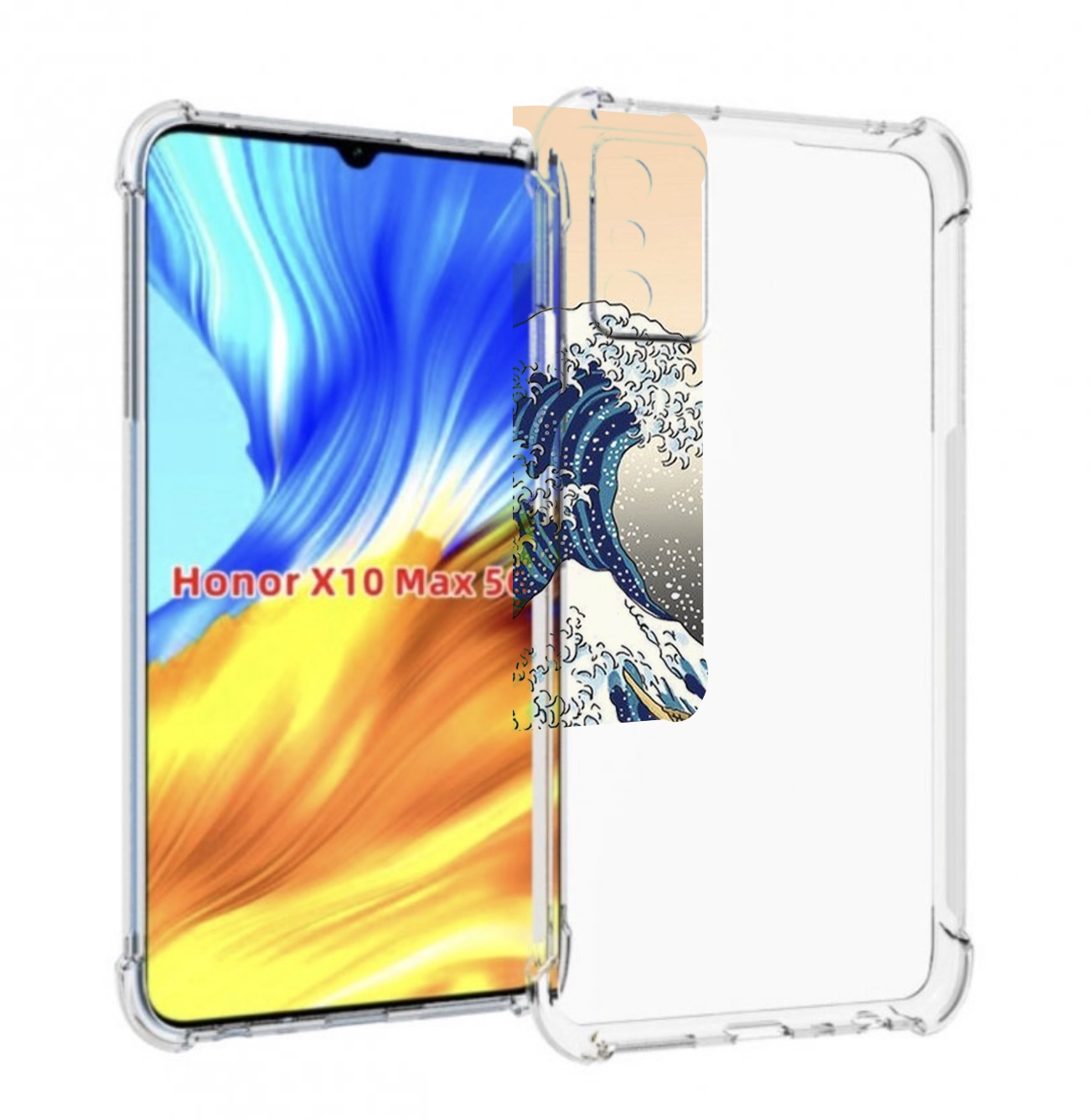 

Чехол MyPads собаки-на-плоту для Honor X10 Max, Прозрачный, Tocco