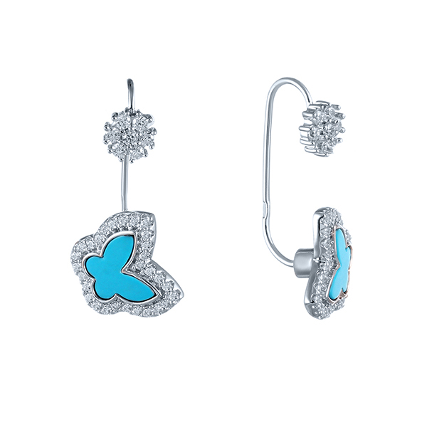 

Серьги джекеты из серебра с бирюзой искусственной Element47 ME06541109A281YS_SR_TQ_001_WG, ME06541109A281YS_SR_TQ_001_WG